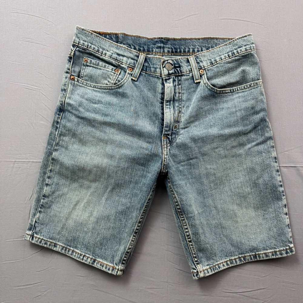 Levis 405 Standard Fit Denim Shorts Women's 32 Light Wash Blue 39864-0058